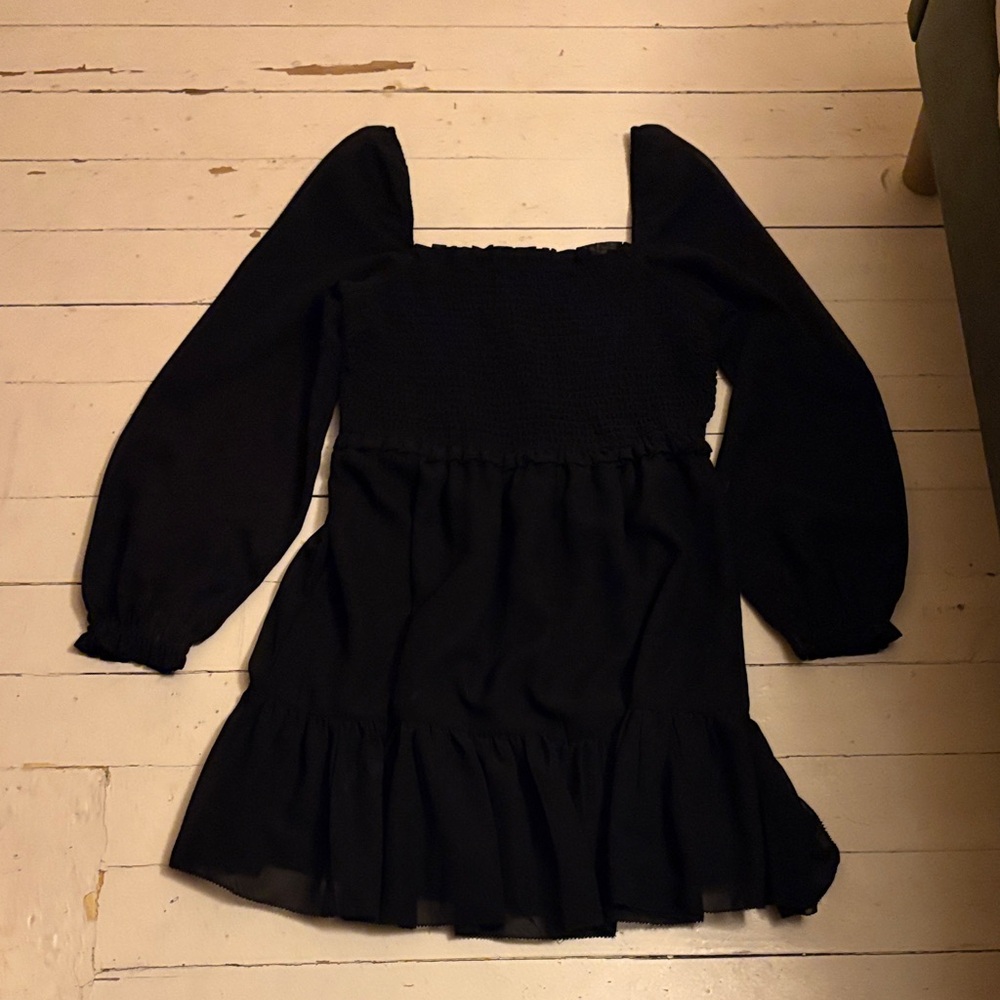 RD Style Black Long Sleeve Dress